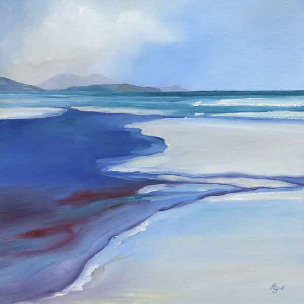 Indigo Tinted Taransay in View, Luskentyre, Isle of Harris