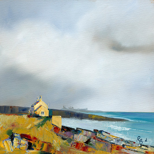 Bathing House with Dunstanburgh