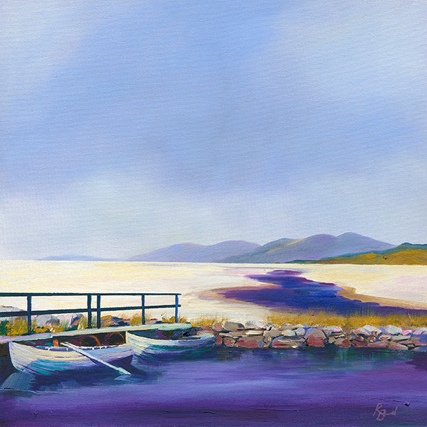 Luskentyre Rowing Boats and Peaty Rivers, Isle of Harris