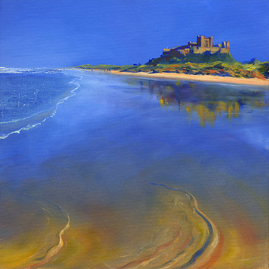 Wrinkled Ripples in Retreating Tide, Bamburgh Castle